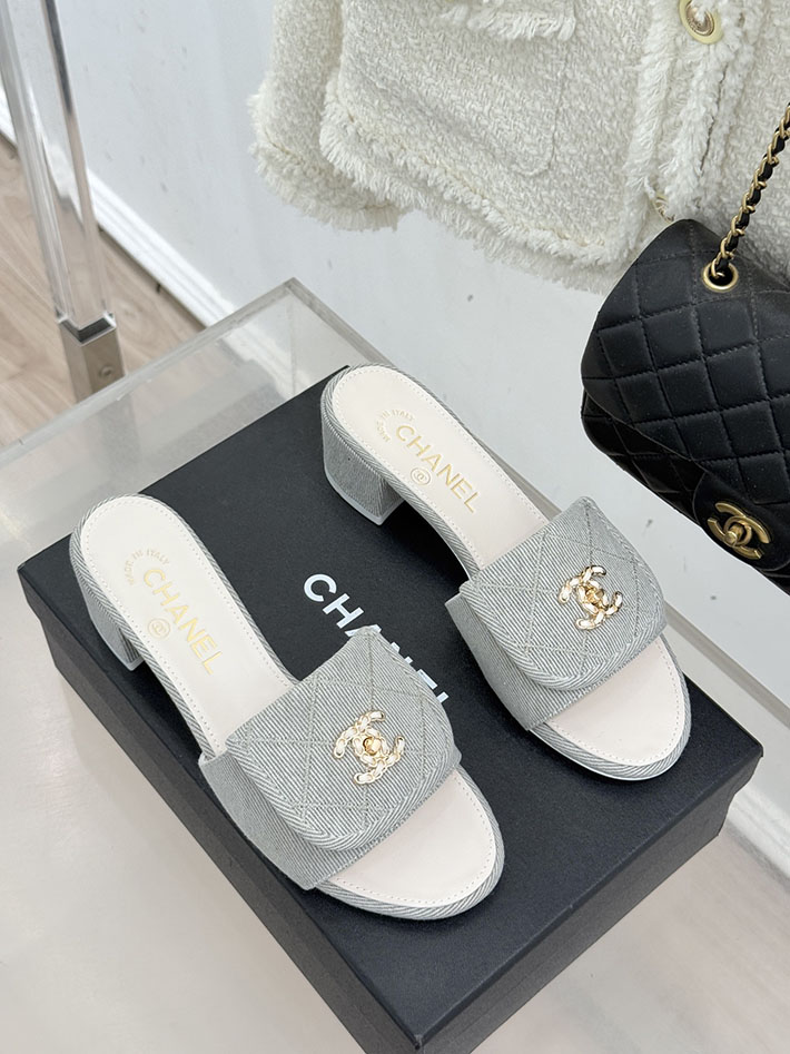 最高級シャネルスーパーコピー CHANEL ココマーク パールサンダル ミュール デニム ブルー 2631001 シャネル サンダル 新作 - 画像 (8)