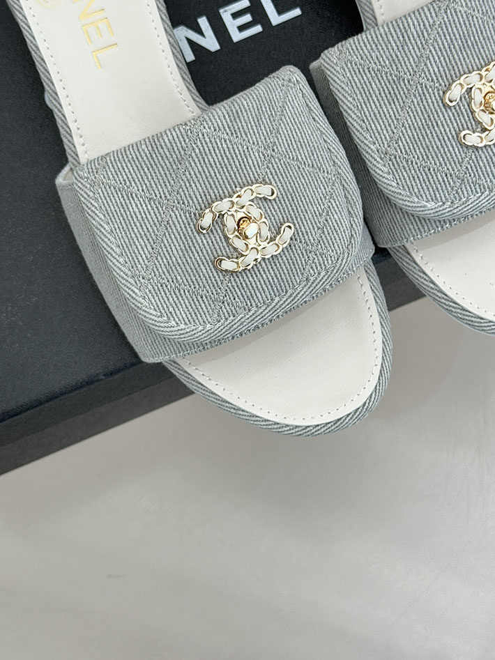 最高級シャネルスーパーコピー CHANEL ココマーク パールサンダル ミュール デニム ブルー 2631001 シャネル サンダル 新作 - 画像 (4)
