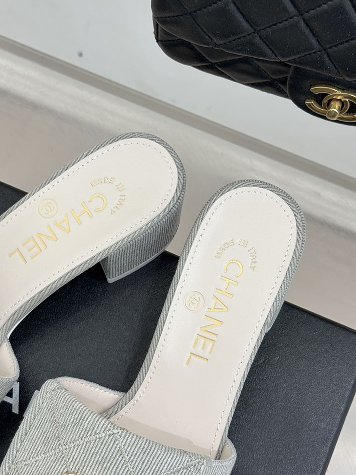 最高級シャネルスーパーコピー CHANEL ココマーク パールサンダル ミュール デニム ブルー 2631001 シャネル サンダル 新作 - 画像 (3)