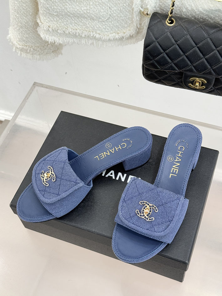 最高級シャネルスーパーコピー CHANEL ココマーク パールサンダル ミュール デニム ブルー 2631007 シャネル 店舗 東京 - 画像 (9)