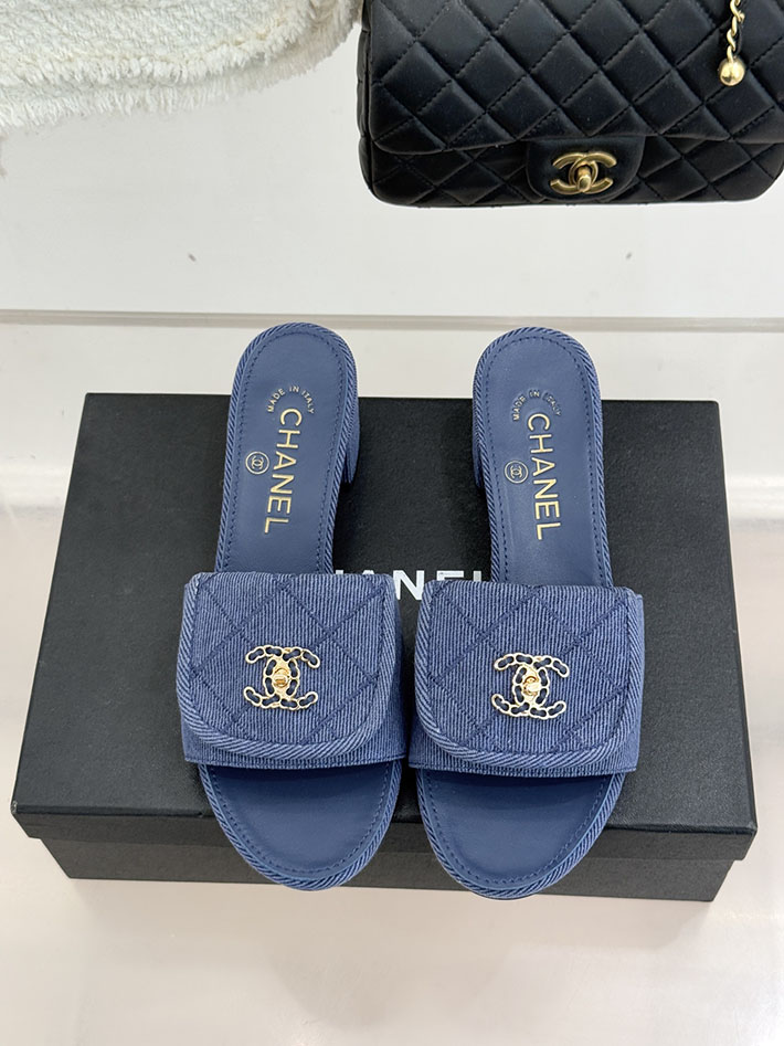 最高級シャネルスーパーコピー CHANEL ココマーク パールサンダル ミュール デニム ブルー 2631007 シャネル 店舗 東京 - 画像 (7)