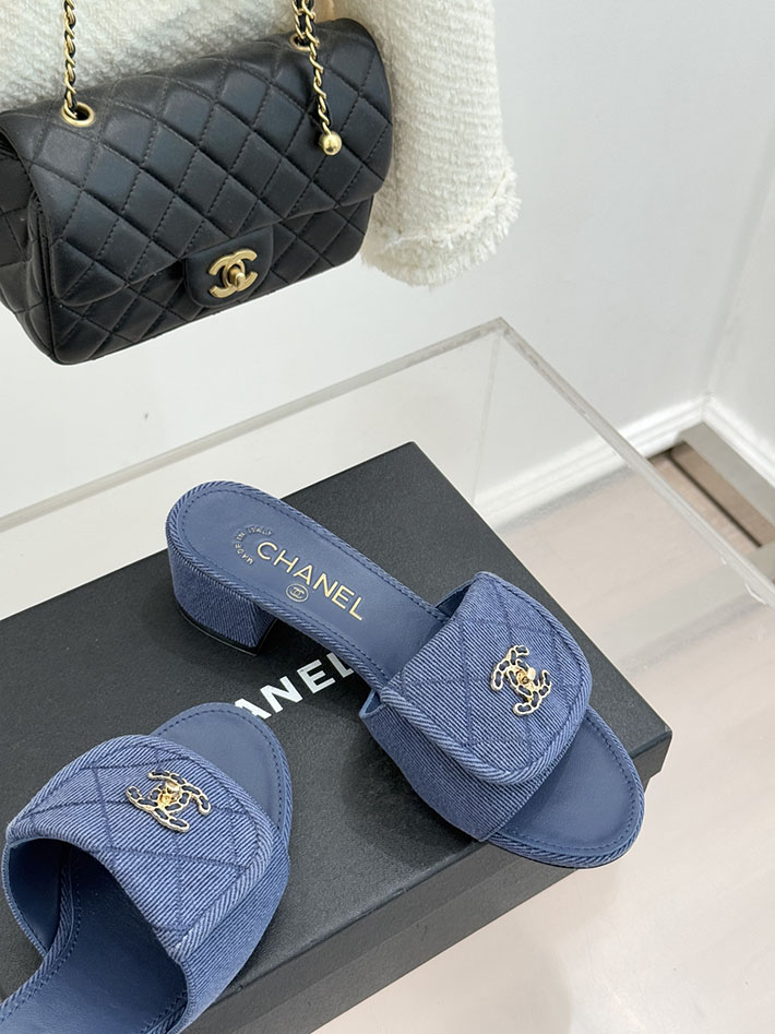 最高級シャネルスーパーコピー CHANEL ココマーク パールサンダル ミュール デニム ブルー 2631007 シャネル 店舗 東京 - 画像 (6)