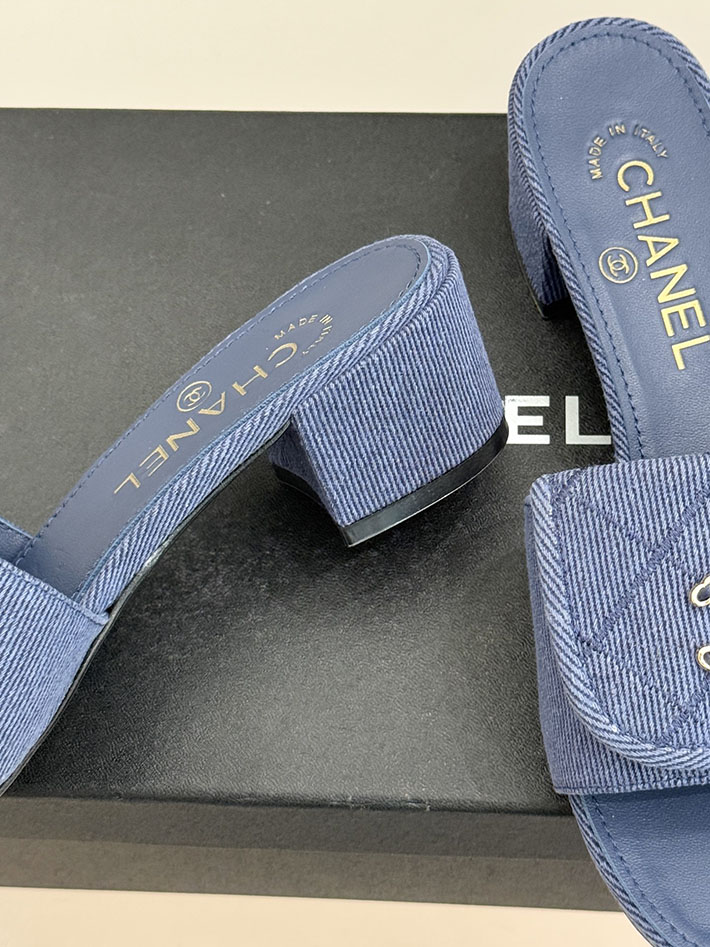 最高級シャネルスーパーコピー CHANEL ココマーク パールサンダル ミュール デニム ブルー 2631007 シャネル 店舗 東京 - 画像 (5)