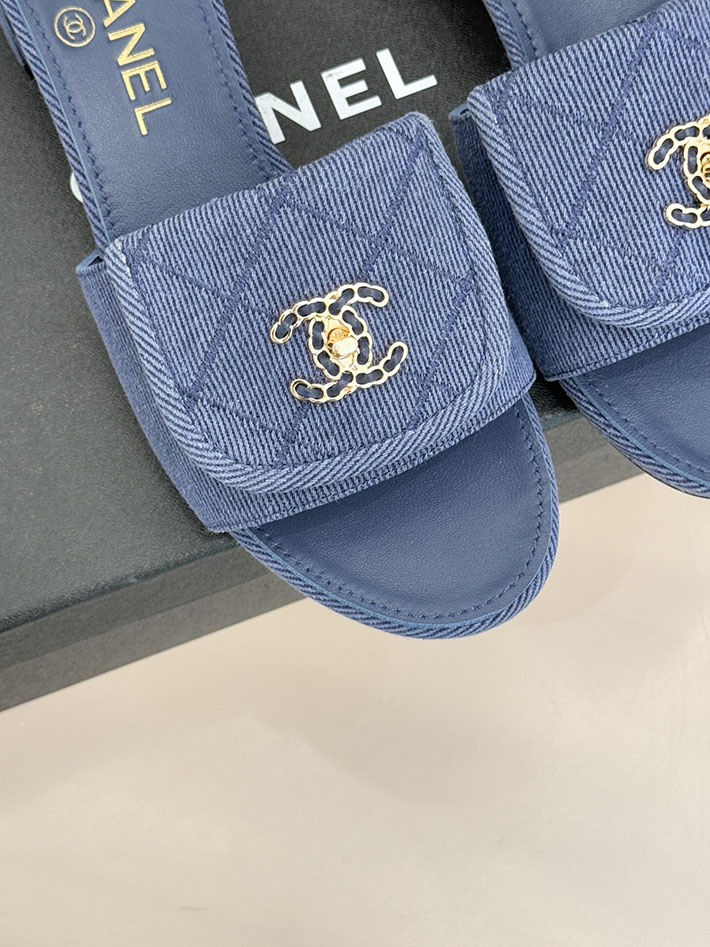 最高級シャネルスーパーコピー CHANEL ココマーク パールサンダル ミュール デニム ブルー 2631007 シャネル 店舗 東京 - 画像 (4)
