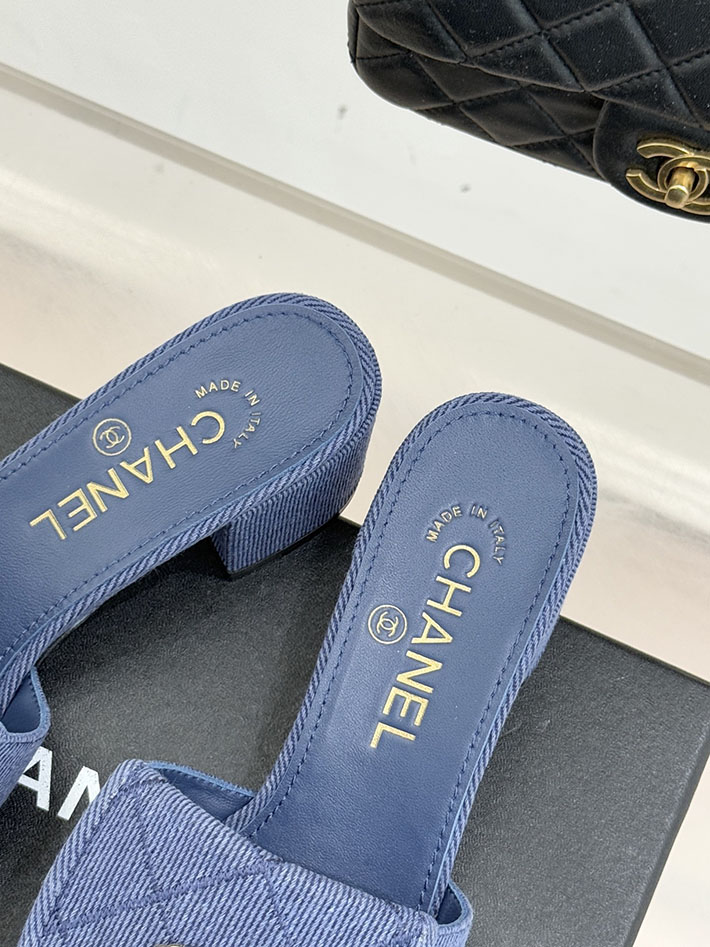 最高級シャネルスーパーコピー CHANEL ココマーク パールサンダル ミュール デニム ブルー 2631007 シャネル 店舗 東京 - 画像 (3)