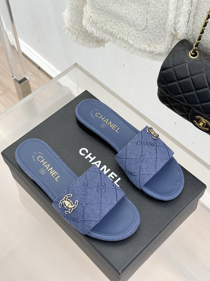 最高級シャネルスーパーコピー CHANEL CCロゴ 夏用 サンダル レディース おしゃれ ブルー 2631016 シャネル サンダル 安い - 画像 (8)