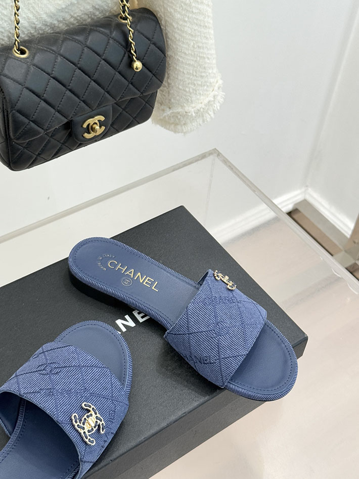 最高級シャネルスーパーコピー CHANEL CCロゴ 夏用 サンダル レディース おしゃれ ブルー 2631016 シャネル サンダル 安い - 画像 (6)
