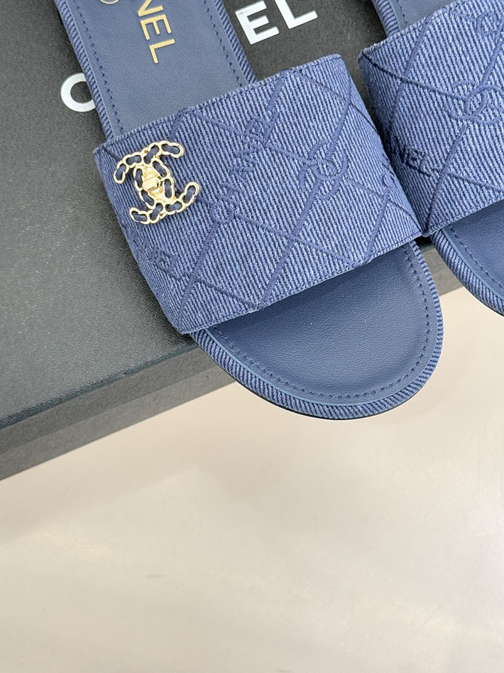 最高級シャネルスーパーコピー CHANEL CCロゴ 夏用 サンダル レディース おしゃれ ブルー 2631016 シャネル サンダル 安い - 画像 (4)