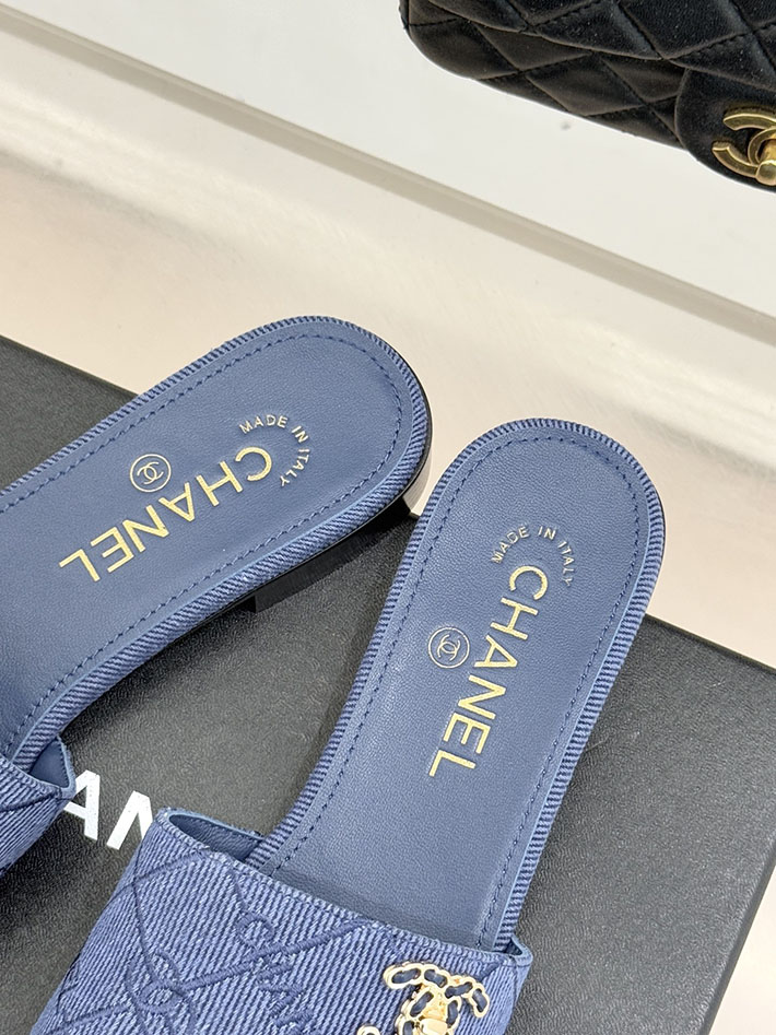 最高級シャネルスーパーコピー CHANEL CCロゴ 夏用 サンダル レディース おしゃれ ブルー 2631016 シャネル サンダル 安い - 画像 (3)