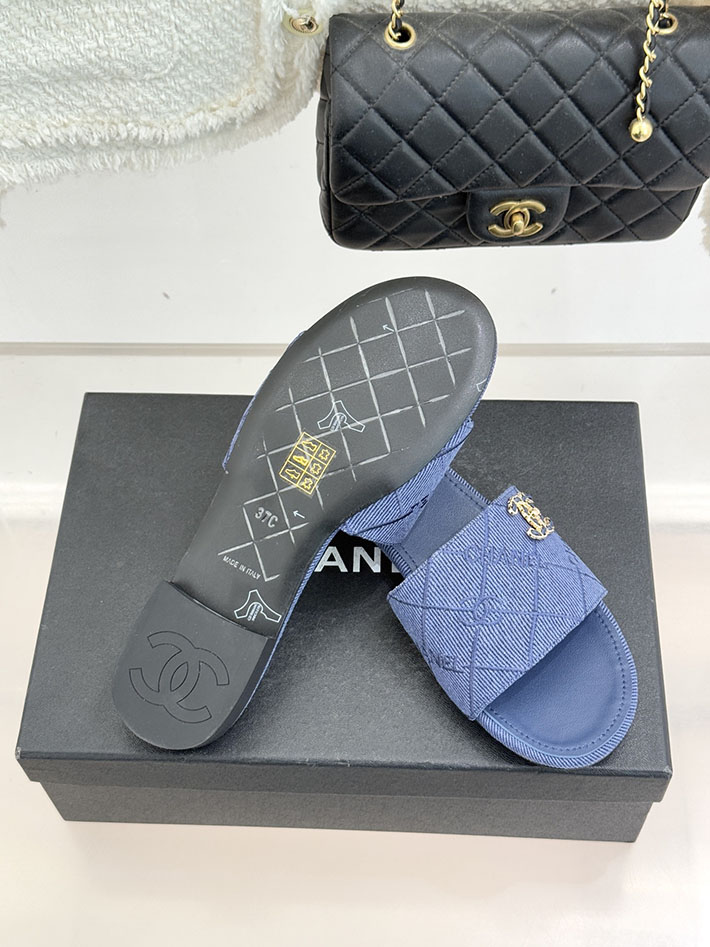 最高級シャネルスーパーコピー CHANEL CCロゴ 夏用 サンダル レディース おしゃれ ブルー 2631016 シャネル サンダル 安い - 画像 (2)