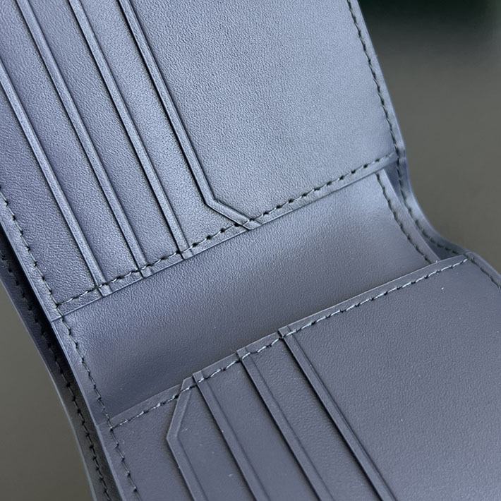 最高級ボッテガコピー Bottega Veneta イントレチャート ピッコロ 二つ折りウォレット アビス/ホワイト 796966V5SJ14144 ボッテガ ヴェネタ 財布 メンズ - 画像 (4)