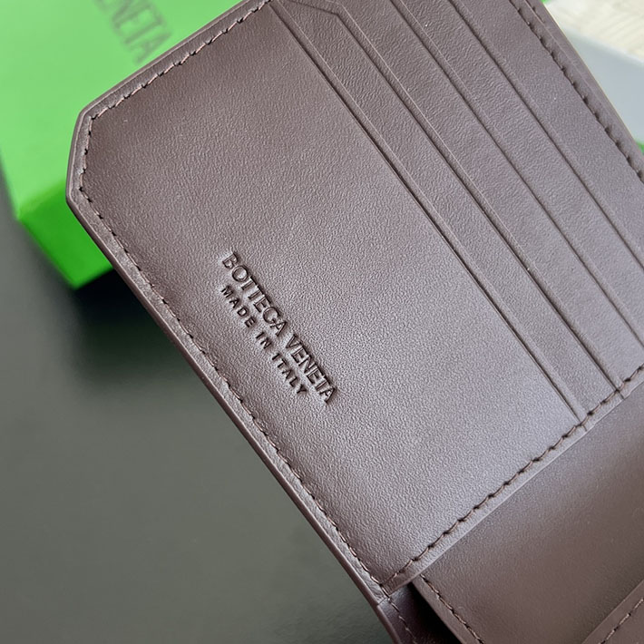 最高級ボッテガコピー Bottega Veneta イントレチャート ピッコロ 二つ折りウォレット ダークバローロ 796966V4LQ22263 ボッテガ ヴェネタ 財布 芸能人 - 画像 (3)