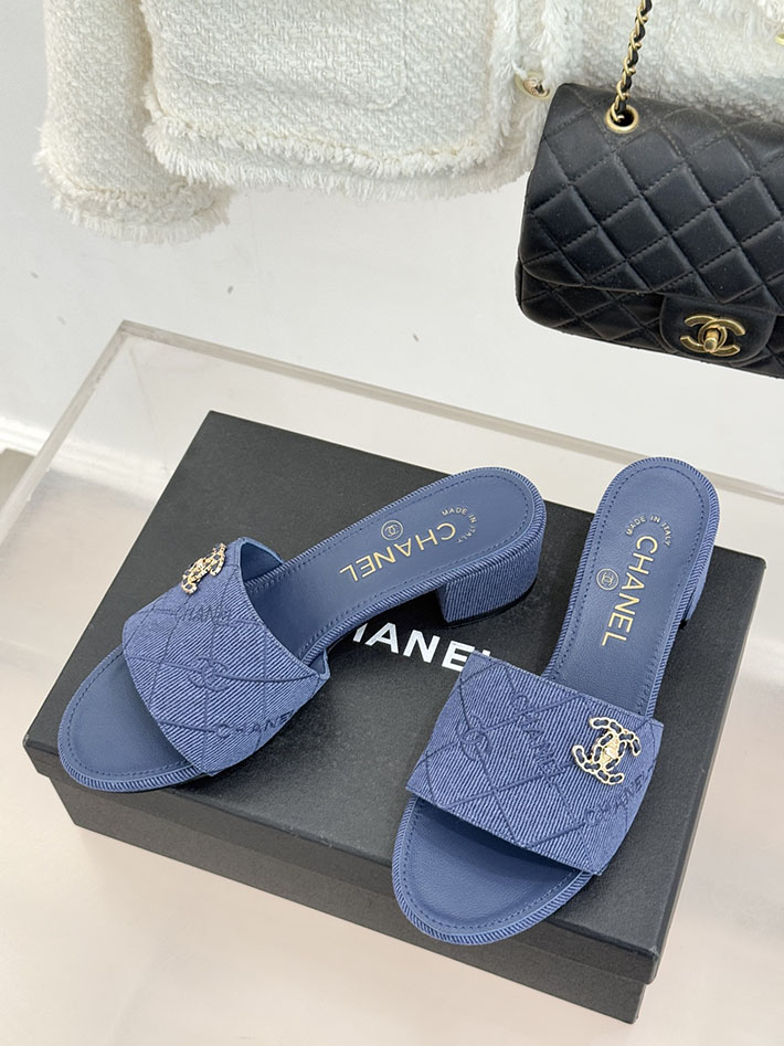 最高級シャネルスーパーコピー CHANEL CCロゴ 夏用 サンダル レディース おしゃれ ネイビー 2631024 シャネル 靴 アウトレット - 画像 (9)