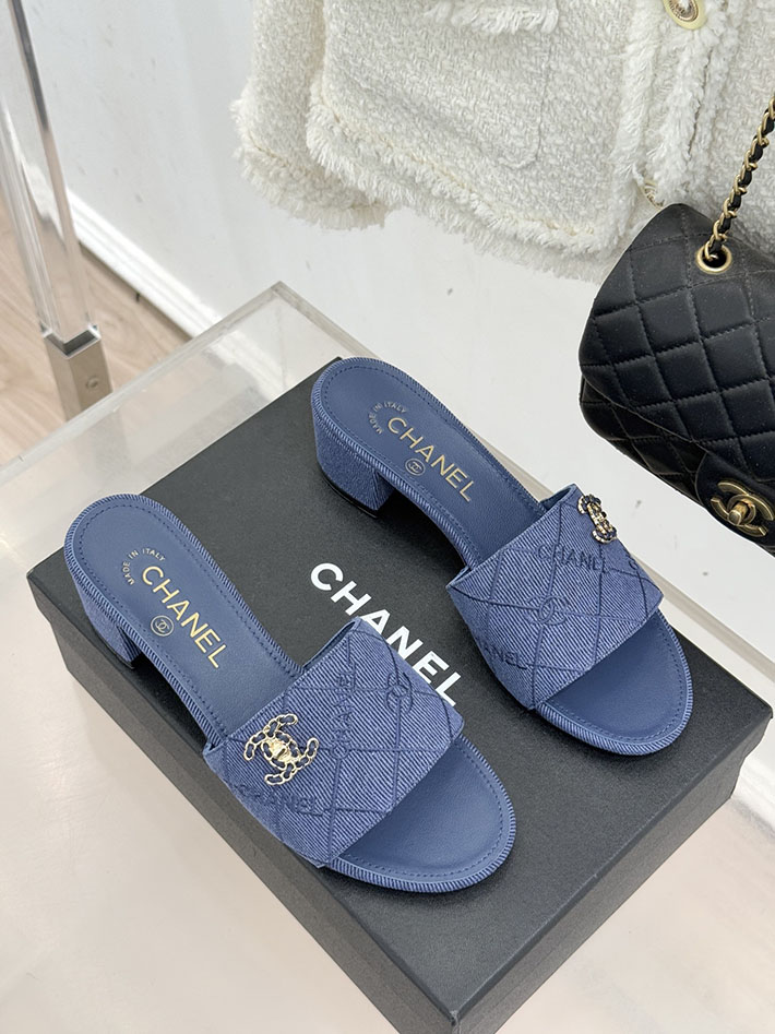 最高級シャネルスーパーコピー CHANEL CCロゴ 夏用 サンダル レディース おしゃれ ネイビー 2631024 シャネル 靴 アウトレット - 画像 (8)