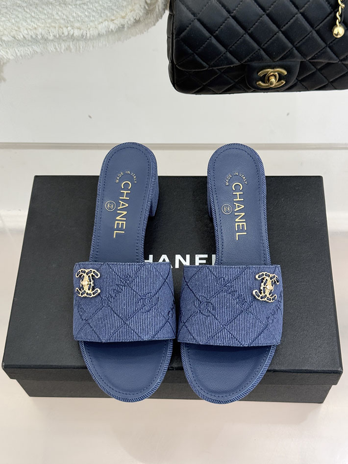 最高級シャネルスーパーコピー CHANEL CCロゴ 夏用 サンダル レディース おしゃれ ネイビー 2631024 シャネル 靴 アウトレット - 画像 (7)