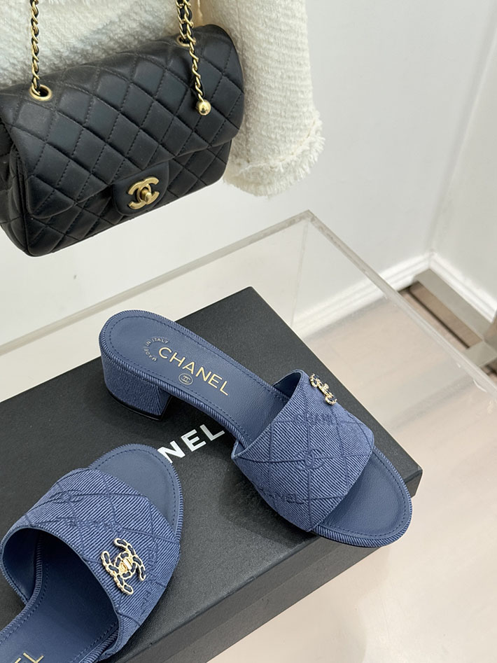 最高級シャネルスーパーコピー CHANEL CCロゴ 夏用 サンダル レディース おしゃれ ネイビー 2631024 シャネル 靴 アウトレット - 画像 (6)