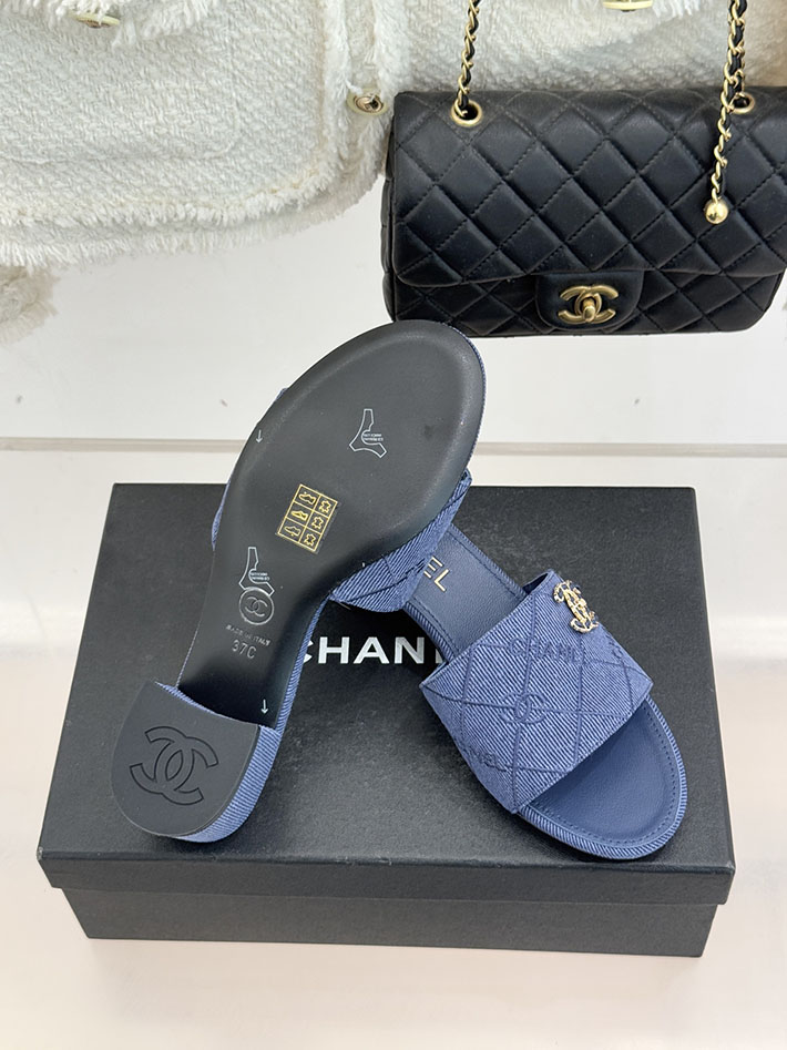 最高級シャネルスーパーコピー CHANEL CCロゴ 夏用 サンダル レディース おしゃれ ネイビー 2631024 シャネル 靴 アウトレット - 画像 (2)