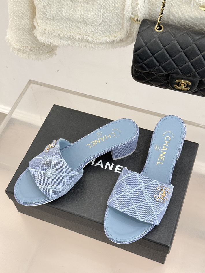 最高級シャネルスーパーコピー CHANEL CCロゴ 夏用 サンダル レディース おしゃれ ブルー 2631026 シャネル 靴 サンダル - 画像 (9)