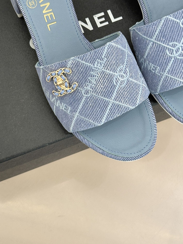 最高級シャネルスーパーコピー CHANEL CCロゴ 夏用 サンダル レディース おしゃれ ブルー 2631026 シャネル 靴 サンダル - 画像 (4)