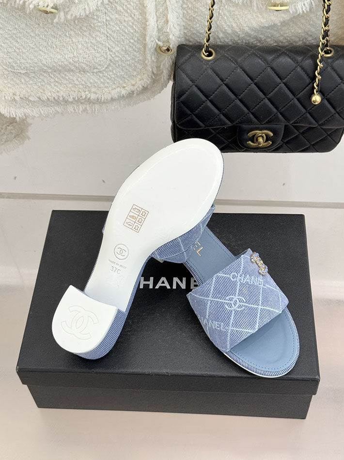 最高級シャネルスーパーコピー CHANEL CCロゴ 夏用 サンダル レディース おしゃれ ブルー 2631026 シャネル 靴 サンダル - 画像 (2)