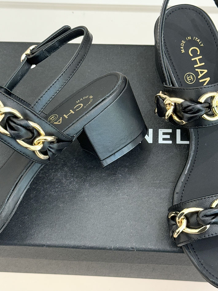 最高級シャネルスーパーコピー CHANEL チェーンモチーフ レディースサンダル 人気 ブラック 2631027 シャネル 靴 アウトレット - 画像 (6)