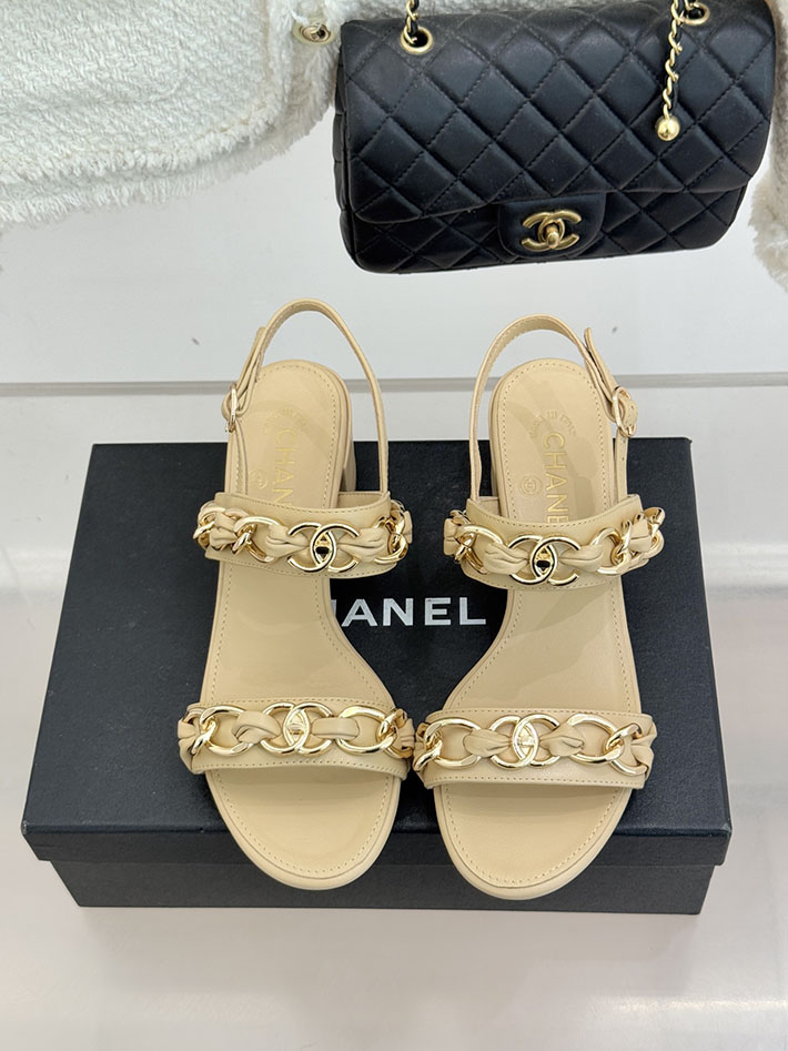 最高級シャネルスーパーコピー CHANEL チェーンモチーフ レディースサンダル 人気 ベージュ 2631028 レディース シャネル 靴 - 画像 (8)