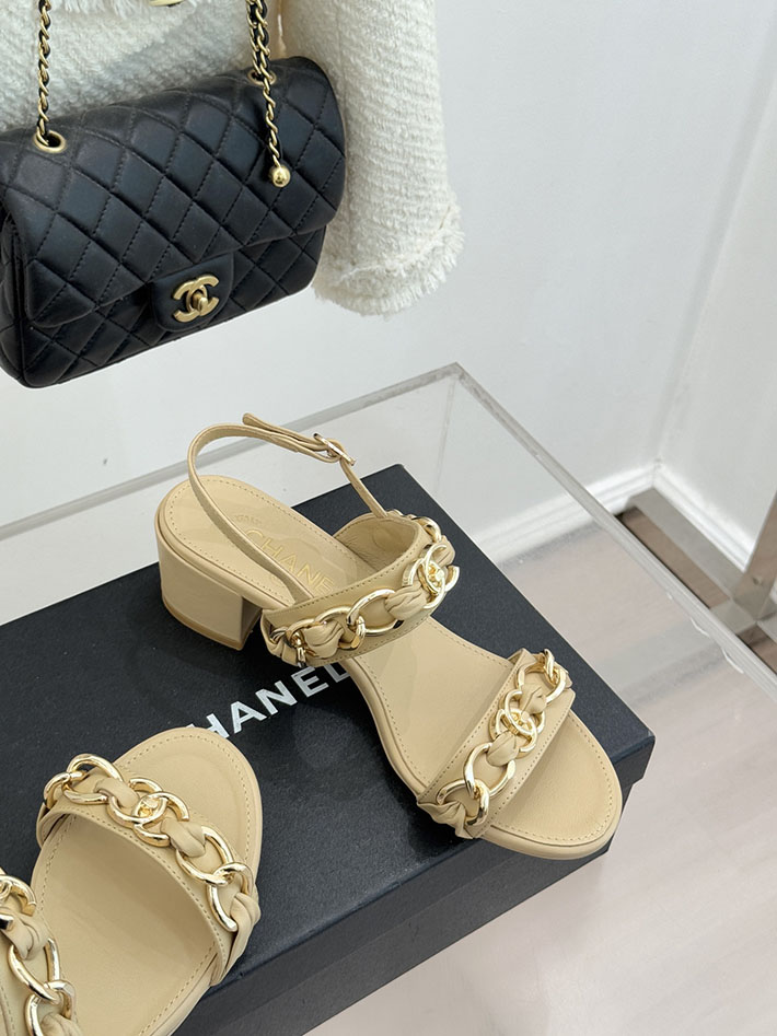 最高級シャネルスーパーコピー CHANEL チェーンモチーフ レディースサンダル 人気 ベージュ 2631028 レディース シャネル 靴 - 画像 (7)