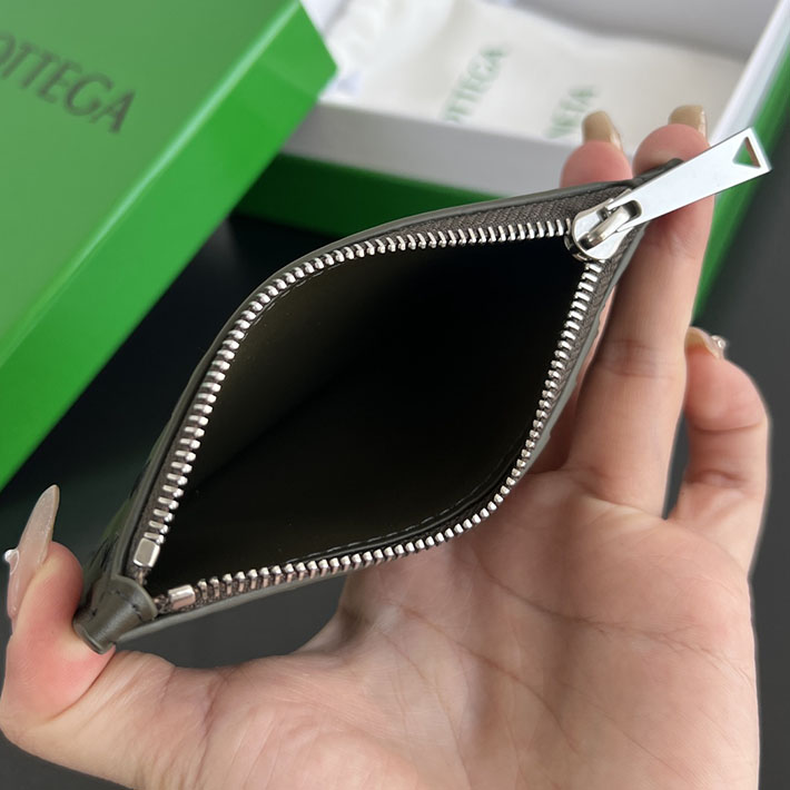 最高級ボッテガコピー Bottega Veneta イントレチャート ピッコロ ファスナーカードケース ダークグリーン 805827V4LQ13009 ボッテガ ヴェネタ カードケース メンズ - 画像 (6)