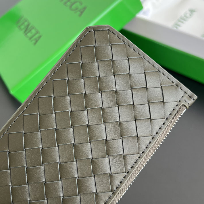 最高級ボッテガコピー Bottega Veneta イントレチャート ピッコロ ファスナーカードケース ダークグリーン 805827V4LQ13009 ボッテガ ヴェネタ カードケース メンズ - 画像 (2)