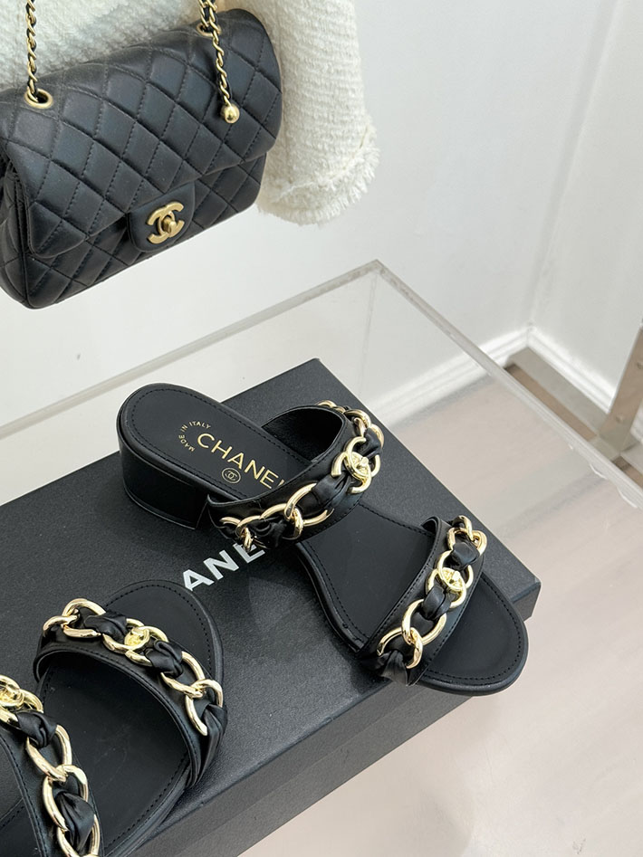 最高級シャネルスーパーコピー CHANEL チェーンモチーフ レディースサンダル 人気 ブラック 2631030 シャネル サンダル 公式 - 画像 (7)