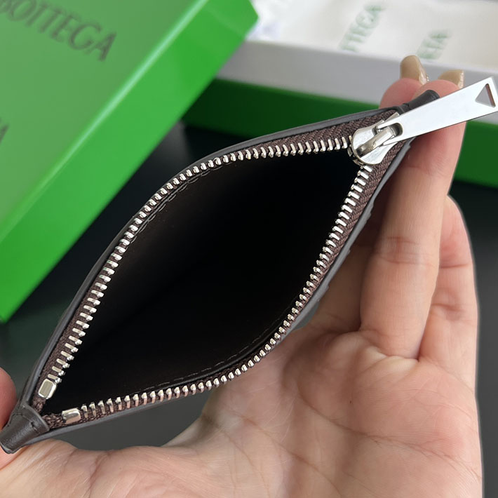最高級ボッテガコピー Bottega Veneta イントレチャート ピッコロ ファスナーカードケース フォンデンテ 805827V4LQ12145 ボッテガ カードケース 財布代わり - 画像 (5)