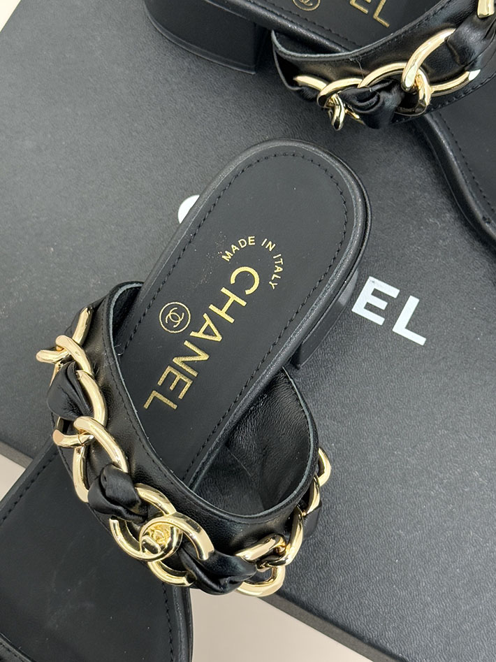 最高級シャネルスーパーコピー CHANEL チェーンモチーフ レディースサンダル 人気 ブラック 2631030 シャネル サンダル 公式 - 画像 (4)
