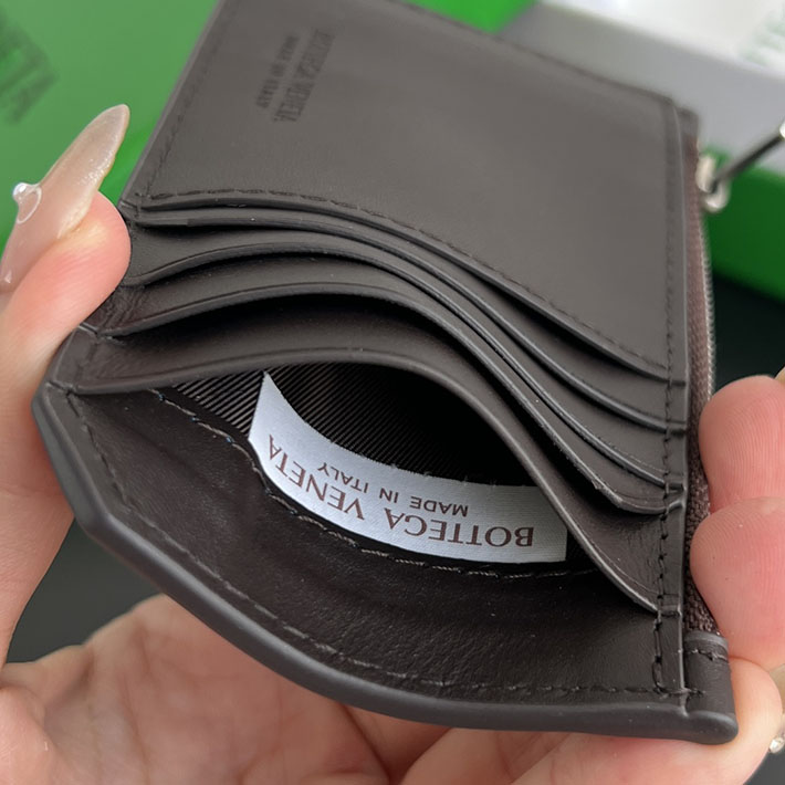 最高級ボッテガコピー Bottega Veneta イントレチャート ピッコロ ファスナーカードケース フォンデンテ 805827V4LQ12145 ボッテガ カードケース 財布代わり - 画像 (2)
