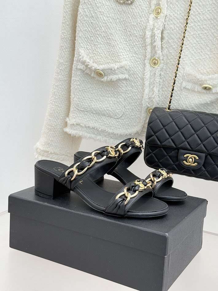最高級シャネルスーパーコピー CHANEL チェーンモチーフ レディースサンダル 人気 ブラック 2631030 シャネル サンダル 公式 - 画像 (2)