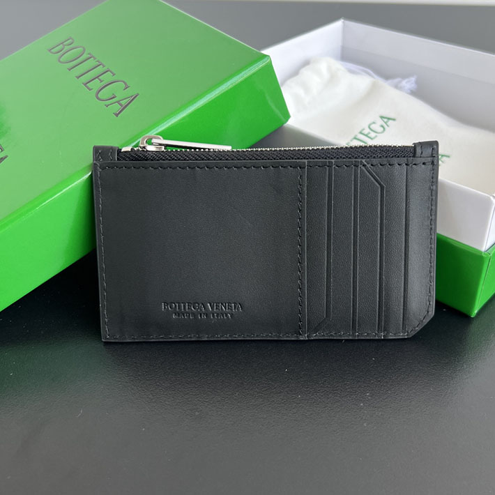 最高級ボッテガコピー Bottega Veneta イントレチャート ピッコロ ファスナーカードケース ブラック 805827V4LQ18803 ボッテガ カードケース 人気 - 画像 (9)