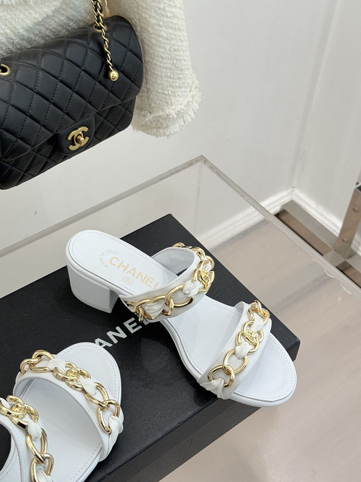 最高級シャネルスーパーコピー CHANEL チェーンモチーフ レディースサンダル 人気 ホワイト 2631031 シャネル サンダル 新作 - 画像 (7)