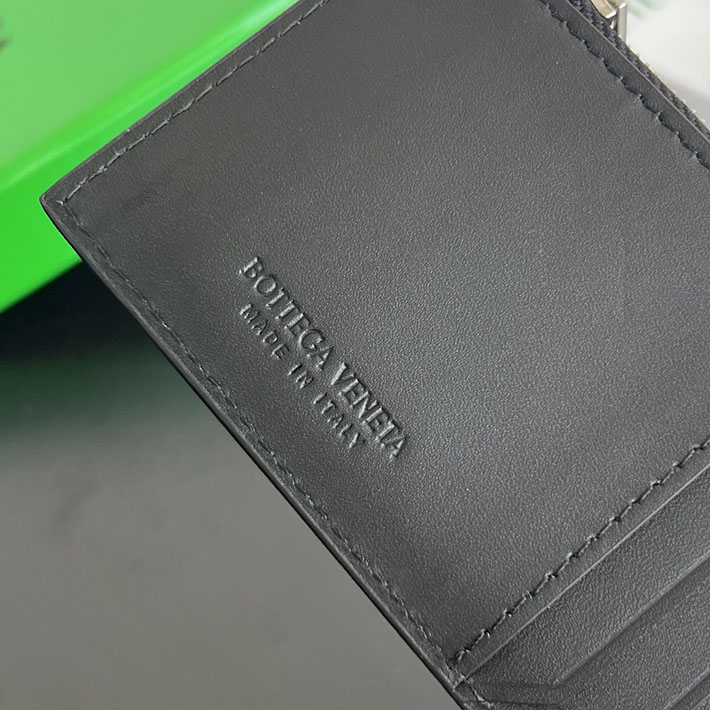 最高級ボッテガコピー Bottega Veneta イントレチャート ピッコロ ファスナーカードケース ブラック 805827V4LQ18803 ボッテガ カードケース 人気 - 画像 (4)