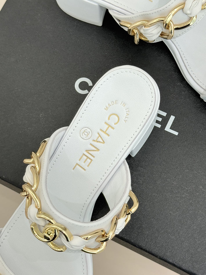 最高級シャネルスーパーコピー CHANEL チェーンモチーフ レディースサンダル 人気 ホワイト 2631031 シャネル サンダル 新作 - 画像 (4)