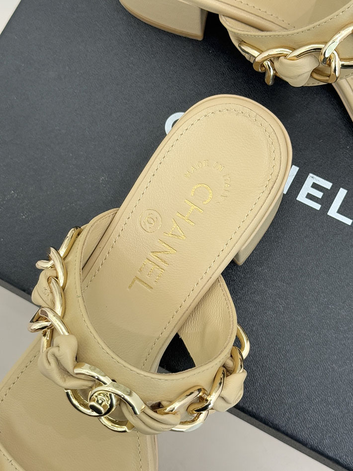 最高級シャネルスーパーコピー CHANEL チェーンモチーフ レディースサンダル 人気 ベージュ 2631032 シャネル サンダル 定価 - 画像 (4)