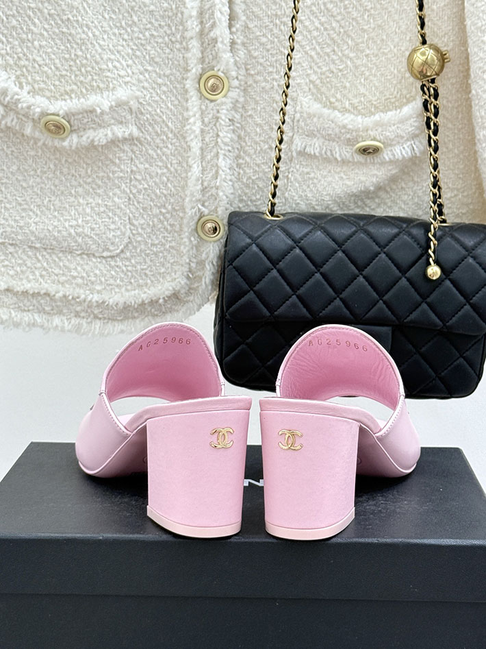 最高級シャネルスーパーコピー CHANEL ハイヒール ココマーク ミュール サンダル レザー ピンク 2631033 レディース シャネル サンダル - 画像 (6)