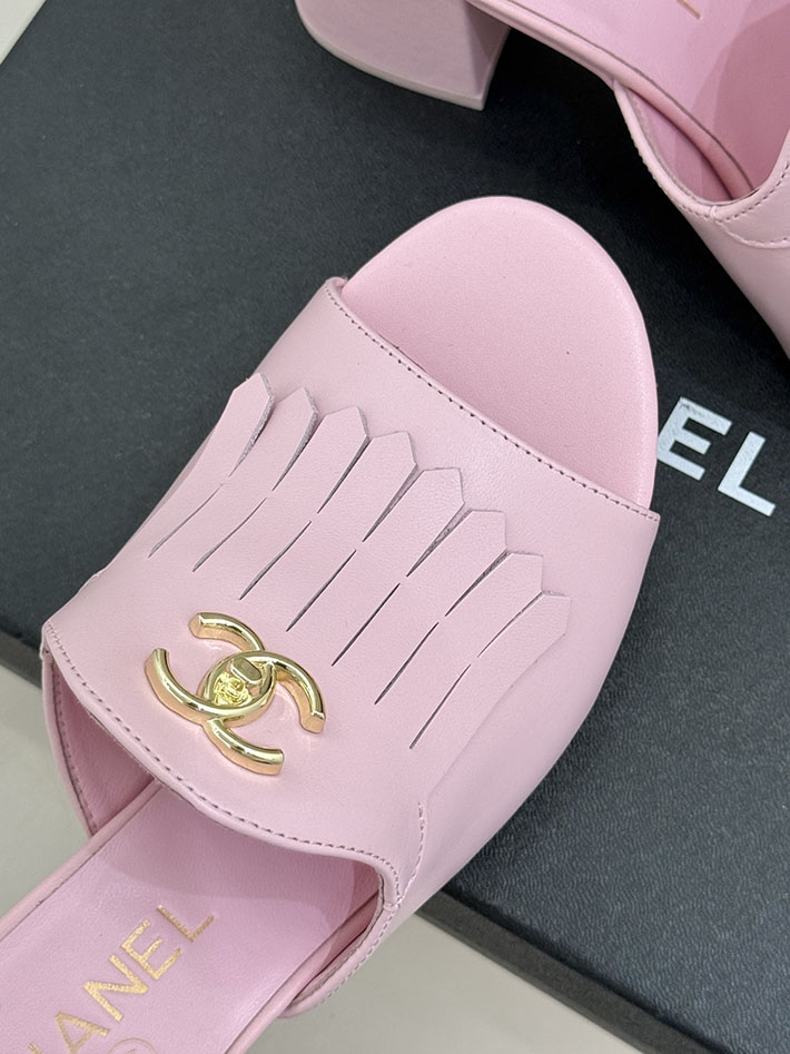 最高級シャネルスーパーコピー CHANEL ハイヒール ココマーク ミュール サンダル レザー ピンク 2631033 レディース シャネル サンダル - 画像 (5)