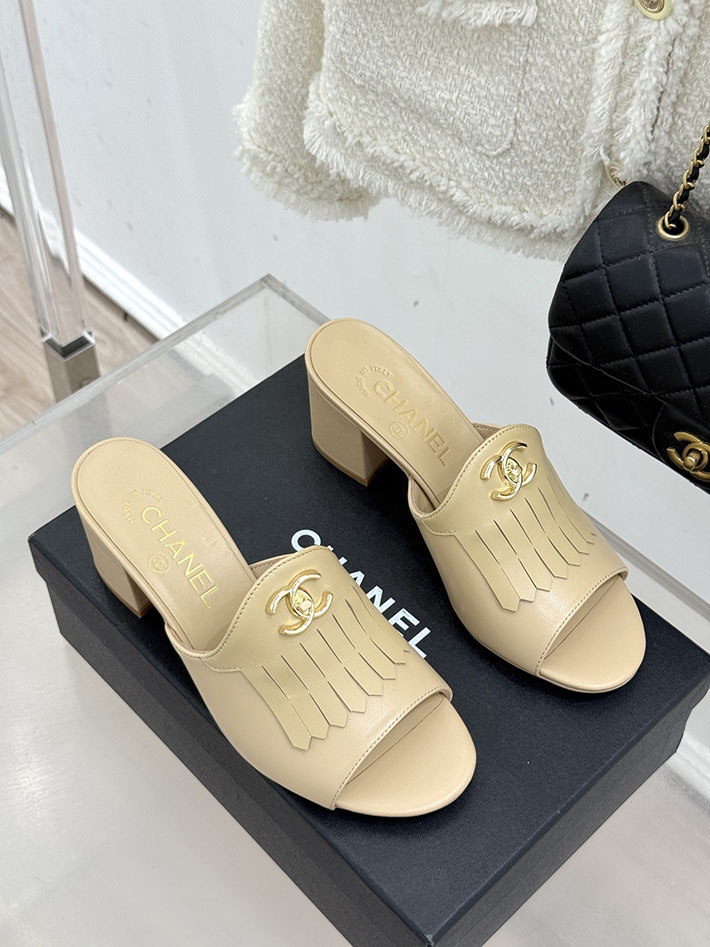 最高級シャネルスーパーコピー CHANEL ハイヒール ココマーク ミュール サンダル レザー ベージュ 2631034 シャネル サンダル 安い - 画像 (9)