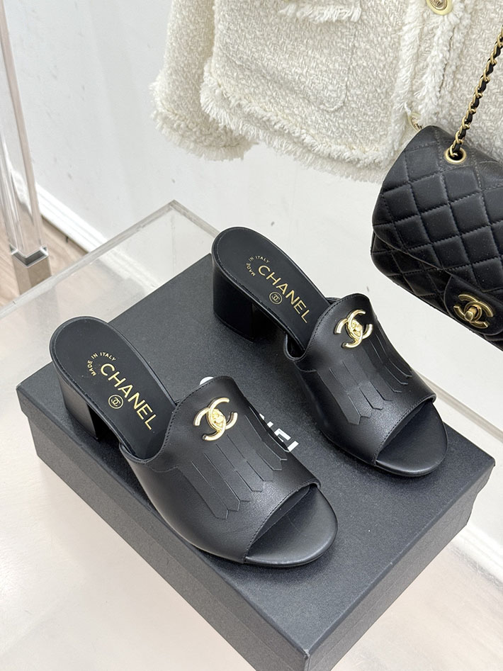 最高級シャネルスーパーコピー CHANEL ハイヒール ココマーク ミュール サンダル レザー ブラック 2631035 夏 サンダル ヒール - 画像 (9)