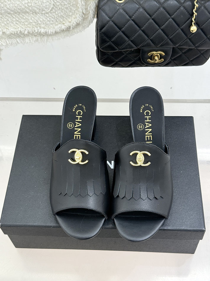 最高級シャネルスーパーコピー CHANEL ハイヒール ココマーク ミュール サンダル レザー ブラック 2631035 夏 サンダル ヒール - 画像 (8)