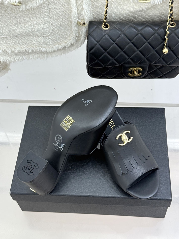 最高級シャネルスーパーコピー CHANEL ハイヒール ココマーク ミュール サンダル レザー ブラック 2631035 夏 サンダル ヒール - 画像 (3)