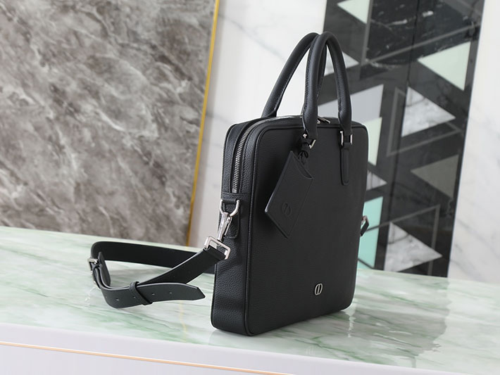 最高級ディオールスーパーコピー Dior CD Icon ジップ付き ブリーフケース ブラック 1ICBR184ICO_H00N DIOR ビジネスバッグ メンズ - 画像 (9)