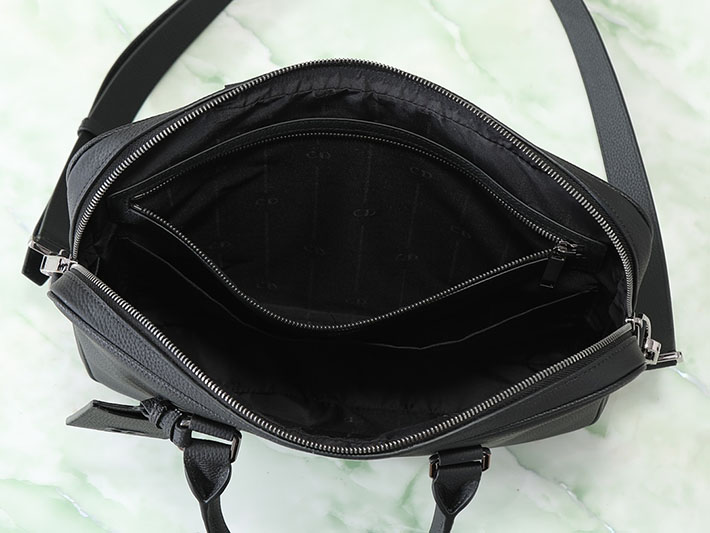 最高級ディオールスーパーコピー Dior CD Icon ジップ付き ブリーフケース ブラック 1ICBR184ICO_H00N DIOR ビジネスバッグ メンズ - 画像 (4)