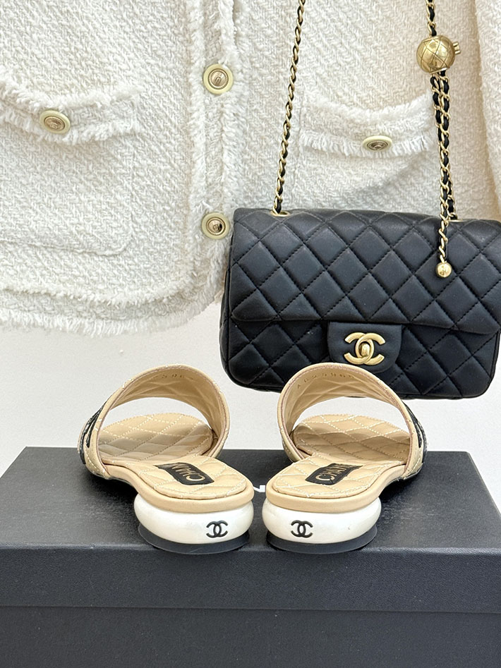 最高級シャネルスーパーコピー CHANEL サンダル レディース 人気ブランド おしゃれ ベージュ 2631051 シャネルサンダルコピー - 画像 (5)