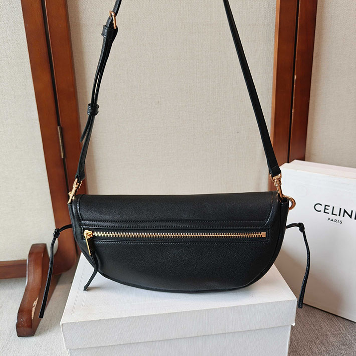最高級セリーヌスーパーコピー CELINE リトルハーフムーン ソフトトリオンフ ブラック L10373778.38NO セリーヌ ショルダーバッグ レディース - 画像 (7)