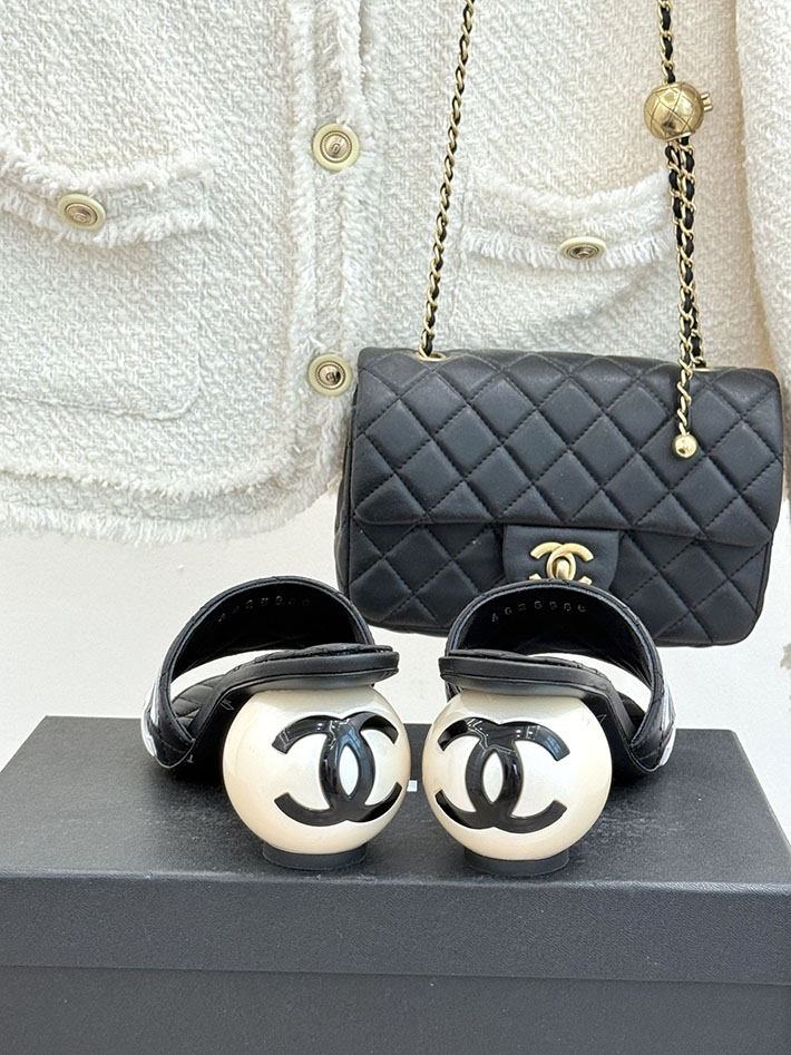 最高級シャネルスーパーコピー CHANEL ヒール サンダル レディース 人気ブランド おしゃれ ブラック 2631057 シャネル 靴 サンダル - 画像 (5)
